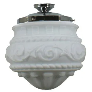 Premier 12'' Opal Matte Batten Fix, Chrome by Lighting Inspirations, a null for sale on Style Sourcebook
