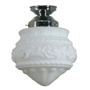 Premier 8'' Opal Matte Batten Fix, Chrome by Lighting Inspirations, a null for sale on Style Sourcebook