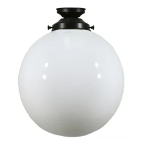 Sphere 12'' Opal Gloss Batten Fix, Patina by Lighting Inspirations, a null for sale on Style Sourcebook