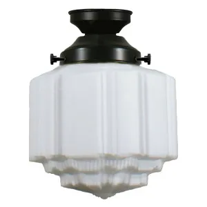 St Kilda 8'' Opal Matte Batten Fix, Patina by Lighting Inspirations, a null for sale on Style Sourcebook