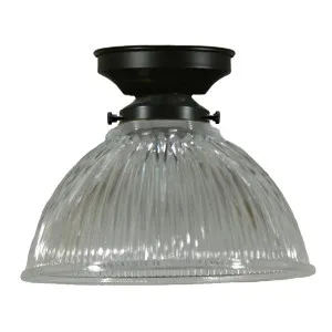 Claredon 6'' Clear Batten Fix, Patina Black by Lighting Inspirations, a null for sale on Style Sourcebook