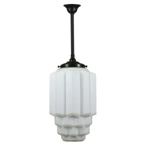 Bergerac Opal Matte on Rod Set 3/4'' x 1/2m, Patina by Lighting Inspirations, a null for sale on Style Sourcebook