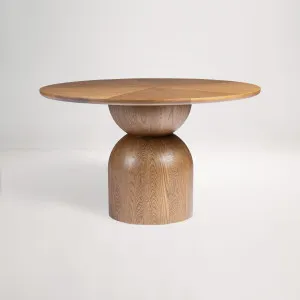 Campana Round Dining Table, Brown, by Lounge Lovers by Lounge Lovers, a Dining Tables for sale on Style Sourcebook