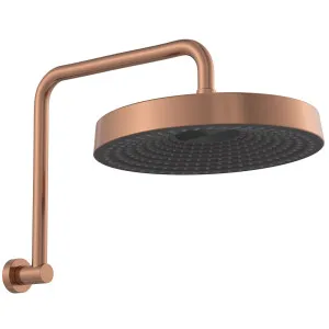 Kuro Gooseneck Shower Arm Set, Round Head, Brushed Copper by Fienza, a Shower Heads & Mixers for sale on Style Sourcebook