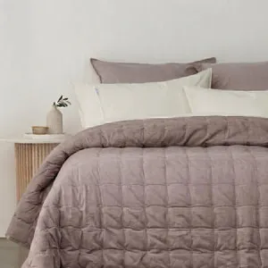 Vintage Coverlet - Softwash Cotton, Double/Queen, Purple - Canningvale by Canningvale_Vintage, a Sheets for sale on Style Sourcebook