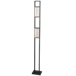 CLA Zeigel Textured Ice Glass LED Floor Lamp - Black by Compact Lamps Australia, a Lamps for sale on Style Sourcebook