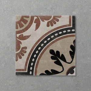 Antica Della Black Tan (Matt) 200x200 by Sanctuary Makers, a Encaustic Tiles for sale on Style Sourcebook