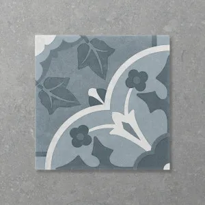 Antica Ivy Ocean (Matt) 200x200 by Sanctuary Makers, a Encaustic Tiles for sale on Style Sourcebook