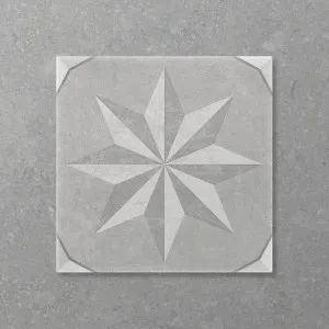 Antica Marina Ash (Matt) 200x200 by Sanctuary Makers, a Encaustic Tiles for sale on Style Sourcebook