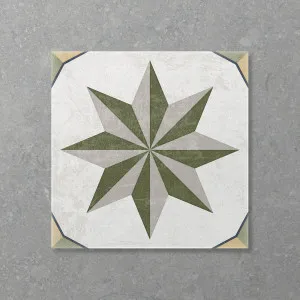Antica Marina Panama Olive (Matt) 200x200 by Sanctuary Makers, a Encaustic Tiles for sale on Style Sourcebook
