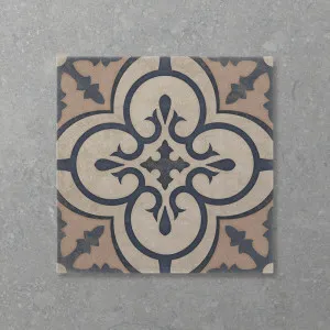 Antica Odette Storm Clay (Matt) 200x200 by Sanctuary Makers, a Encaustic Tiles for sale on Style Sourcebook