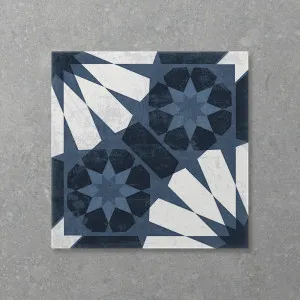 Antica Rush Navy (Matt) 200x200 by Sanctuary Makers, a Encaustic Tiles for sale on Style Sourcebook
