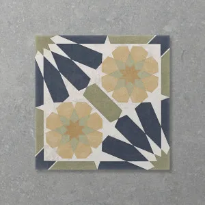 Antica Rush Panama Olive (Matt) 200x200 by Sanctuary Makers, a Encaustic Tiles for sale on Style Sourcebook