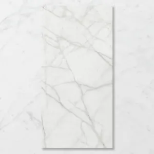 Aphrodite Statuario Charmaine (Satin) 1200x600 by Sanctuary Makers, a Stone Look Tiles for sale on Style Sourcebook