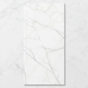 Aphrodite Statuario Wisp (Matt) 1200x600 by Sanctuary Makers, a Stone Look Tiles for sale on Style Sourcebook