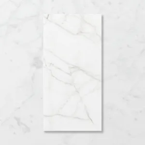 Aphrodite Statuario Wisp (Satin) 300x600 by Sanctuary Makers, a Stone Look Tiles for sale on Style Sourcebook