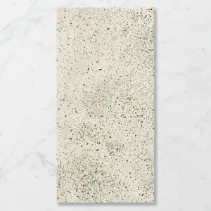 Terra Drift Green Olive (Satin) 1200x600 by Sanctuary Makers, a Terrazzo Look Tiles for sale on Style Sourcebook