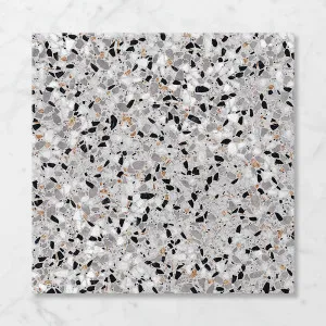 Terra Foray Cosmic Grey (Satin) 600x600 by Sanctuary Makers, a Terrazzo Look Tiles for sale on Style Sourcebook