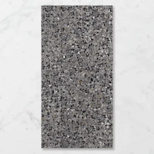 Terra Foray Ebony Espresso (Satin) 1200x600 by Sanctuary Makers, a Terrazzo Look Tiles for sale on Style Sourcebook