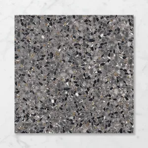 Terra Foray Ebony Espresso (Matt) 600x600 by Sanctuary Makers, a Terrazzo Look Tiles for sale on Style Sourcebook