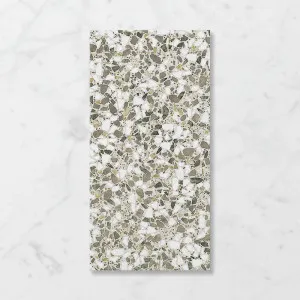 Terra Foray Olive Dream (Satin) 300x600 by Sanctuary Makers, a Terrazzo Look Tiles for sale on Style Sourcebook