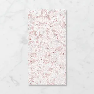 Terra Foray Strawberry Swirl (Satin) 300x600 by Sanctuary Makers, a Terrazzo Look Tiles for sale on Style Sourcebook