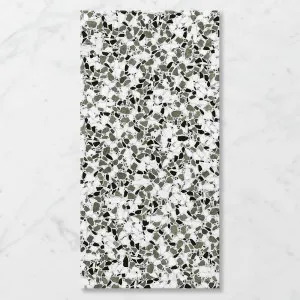 Terra Kosmo Deep Olive (Satin) 1200x600 by Sanctuary Makers, a Terrazzo Look Tiles for sale on Style Sourcebook
