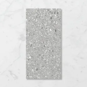Terra Lusso Steel (Matt) 300x600 by Sanctuary Makers, a Terrazzo Look Tiles for sale on Style Sourcebook