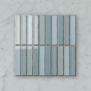 Zen Fingers (150x25) Mizu (Gloss) 300x300 by Sanctuary Makers, a Mosaic Tiles for sale on Style Sourcebook