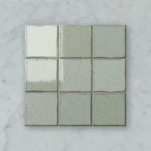 Zen Squares (100x100) Hisui (Gloss) 300x300 by Sanctuary Makers, a Mosaic Tiles for sale on Style Sourcebook