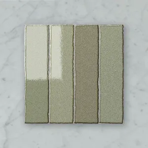 Zen Subway (300x75) Matcha (Gloss) 300x300 by Sanctuary Makers, a Mosaic Tiles for sale on Style Sourcebook