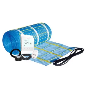 Thermogroup Thermonet In Screed and Bathroom 6.5m2 1300W Underfloor Heating Kit with Thermostat 112013T by Thermogroup, a Heaters for sale on Style Sourcebook