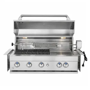 Sirius 5 Burner Built-In LPG Gas BBQ with Rotisserie Stainless Steel SIR-BG3101-SS by Sirius, a BBQs for sale on Style Sourcebook