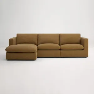 Hudson Mini Left Chaise Sofa, Luxe Spice, by Lounge Lovers by Lounge Lovers, a Sofas for sale on Style Sourcebook