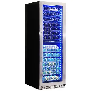Schmick Upright Dual Zone Glass Door Wine Refrigerator Stainless Steel BD425D by Schmick, a Wine Fridges for sale on Style Sourcebook