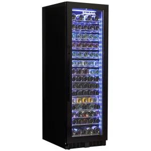 Schmick Upright Black Glass Door Wine Refrigerator Black BD425W-B by Schmick, a Wine Fridges for sale on Style Sourcebook