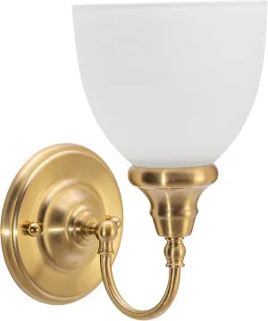 Benson 1 Light Wall Bracket, Satin Brass by Lighting Inspirations, a Wall Lighting for sale on Style Sourcebook