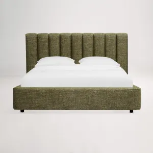 Arlo Storage Double Bed with Tufted Headboard Frame, Green, by Lounge Lovers by Lounge Lovers, a Beds & Bed Frames for sale on Style Sourcebook