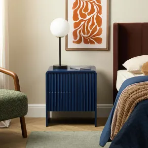 Majorca Bedside Table - Ink - Mocka by Mocka., a Side Table for sale on Style Sourcebook