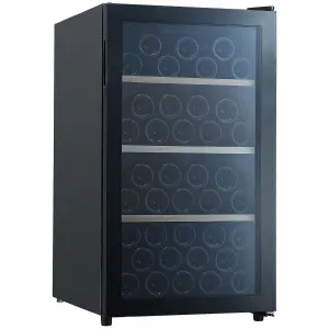 Cantina 56 Bottle Freestanding Single Zone Wine Cabinet Black CCWFS56B by Cantina, a Wine Fridges for sale on Style Sourcebook