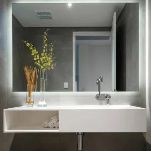 Thermogroup Ablaze 1200x800 108W Backlit Rectangle Bathroom Mirror with Demister - Cool Light SS128C by Thermogroup, a Mirrors for sale on Style Sourcebook