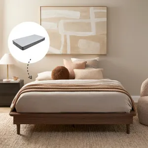 Queen Bed Base Walnut and Vale Queen Mattress Bundle - Mocka by Mocka., a Mattresses for sale on Style Sourcebook