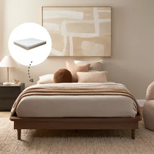 Queen Bed Base Walnut and Bamboo Queen Mattress Bundle - Mocka by Mocka., a Mattresses for sale on Style Sourcebook