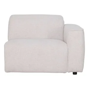 Nevada Sofa End RHF Without Recliner in Domino Marshmallow by OZ Design, a Sofas for sale on Style Sourcebook