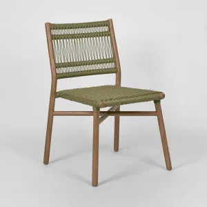 Wategos Teak Dining Chair Olive Green -Outdoor by Florabelle Living, a Dining Chairs for sale on Style Sourcebook