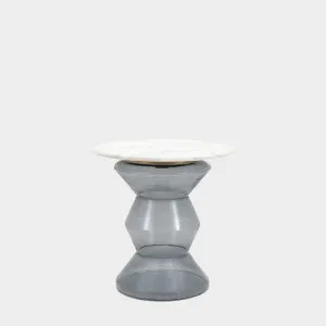 Turin Side Table Smoke 51x51x51cm by Gallery Home, a Bedside Tables for sale on Style Sourcebook