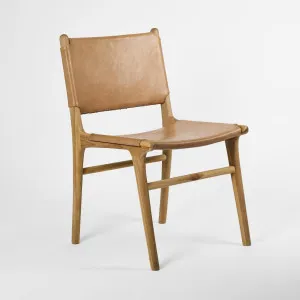 Marvin Dining Chair Toffee Leather at the BACK by MRD Home, a Dining Chairs for sale on Style Sourcebook