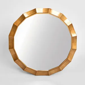 Facet Octagon Round Mirror 70cm Bronze by Florabelle Living, a Mirrors for sale on Style Sourcebook