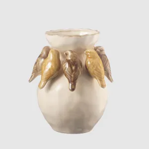 Palma Bird VaseYellow & Cream by Florabelle Living, a Vases & Jars for sale on Style Sourcebook