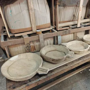 Decorative Wooden Chapati Plates Set by Florabelle Living, a Vases & Jars for sale on Style Sourcebook